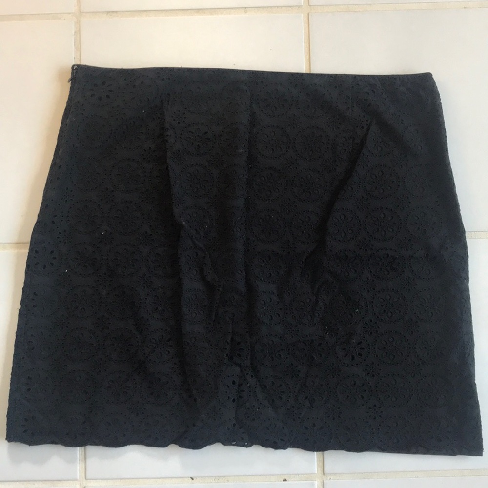 J Crew Black Mesh Shirt